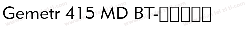 Gemetr 415 MD BT字体转换